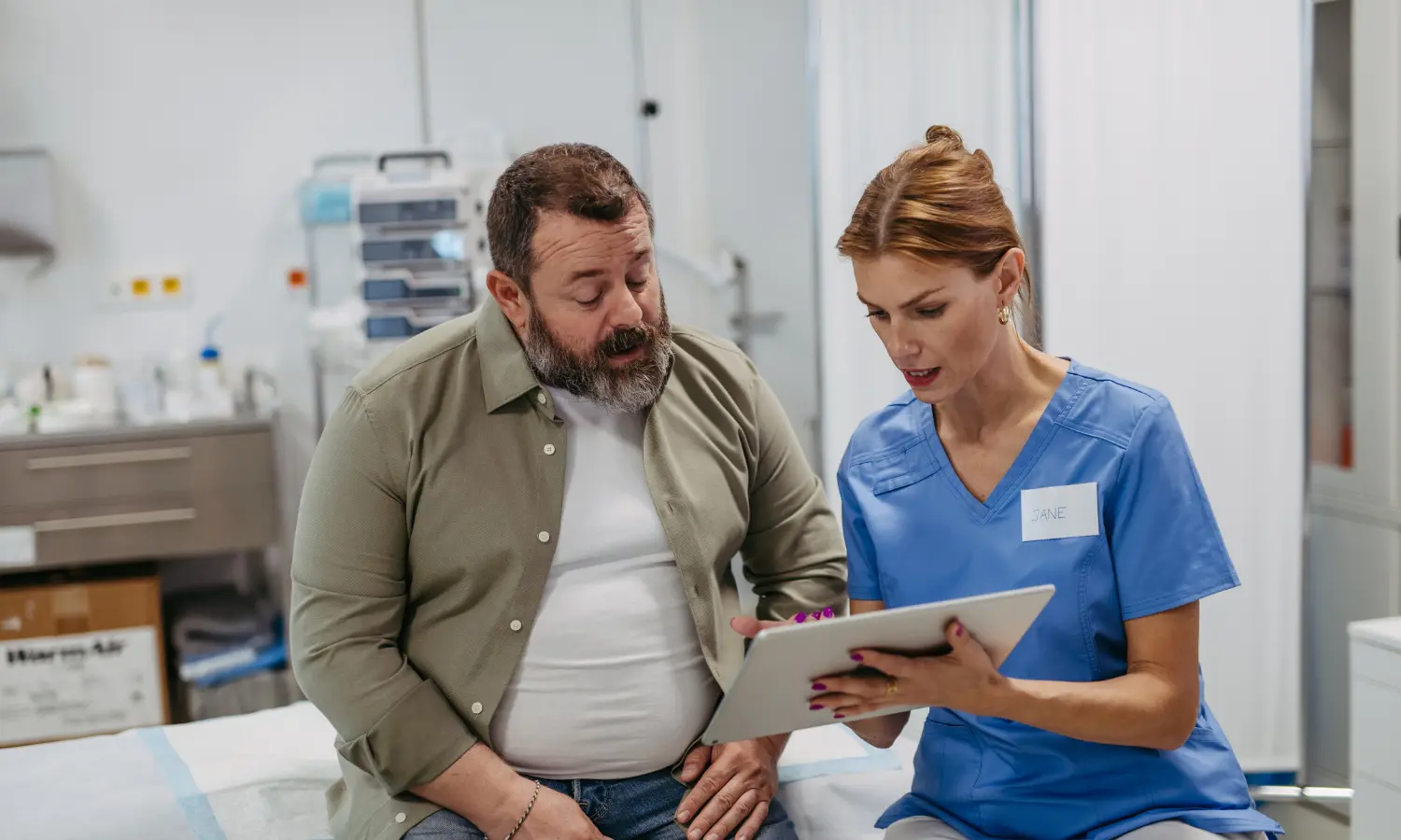 Consulta médica de control de peso y metabolismo