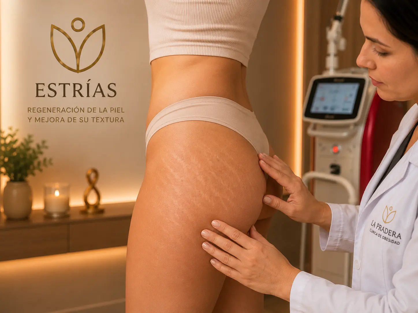 Tratamiento láser para estrías